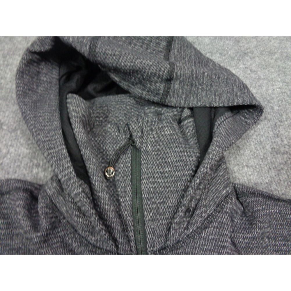 Lululemon In Stride Jacket Womens 6 Gray Full Zip Mock Neck Striped Full Zip - Picture 6 of 12